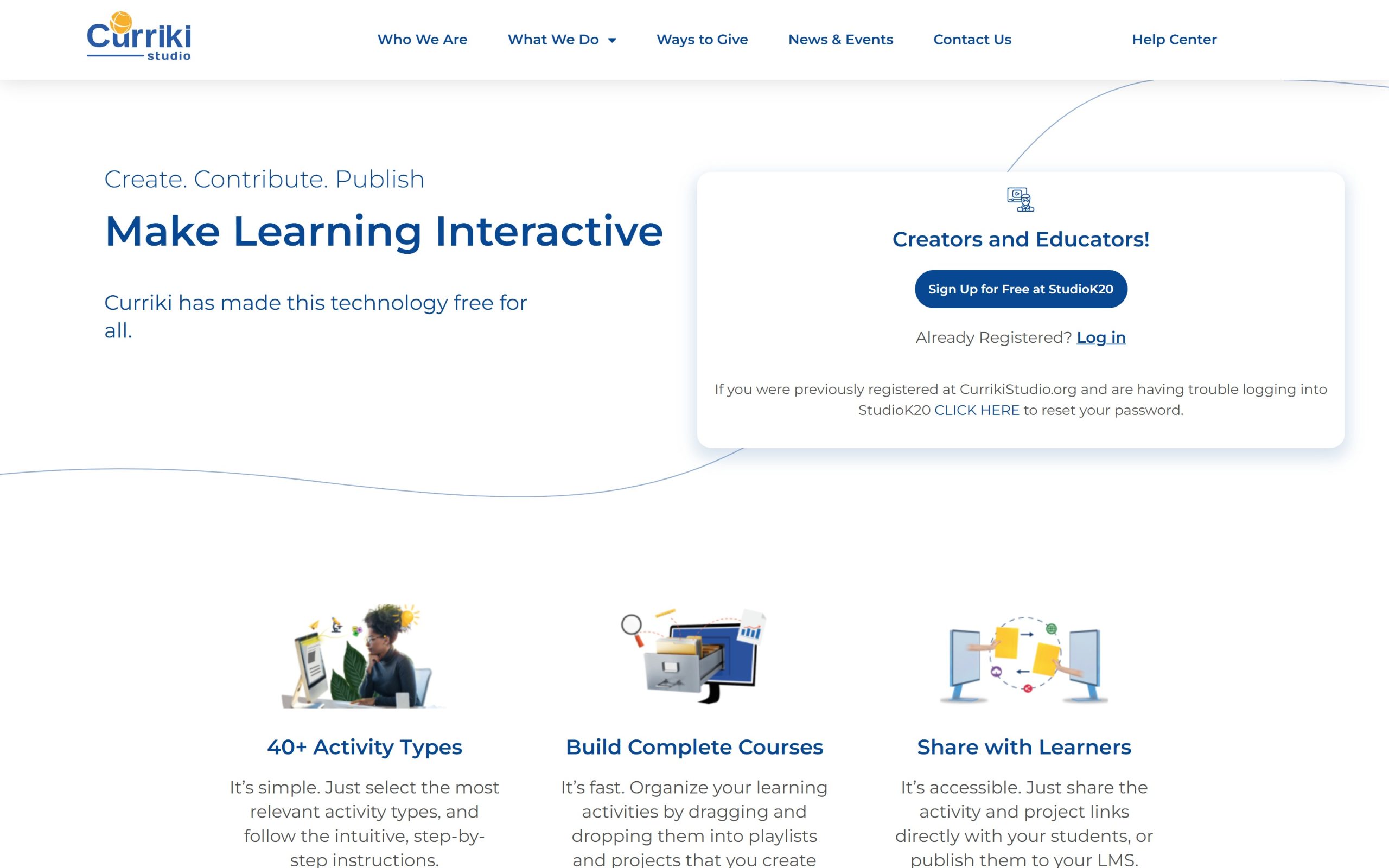 CurrikiStudio website
