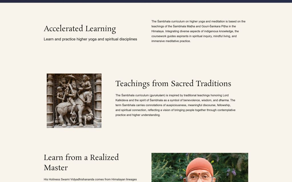 Sambhala: "Accelerated Learning" and "Teachings from Sacred Traditions"
